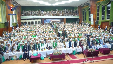 بدء المؤتمر السنوي للعلماء بعنوان "علماء اليمن في مواجهة العدوان والحصار"