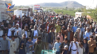 لحج .. مسيرة حاشدة في القبيطة تحت شعار "مع غزة .. ثبات وانتصار"