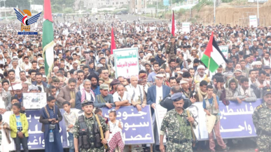 أبناء إب يحتشدون في 180 مسيرة إسنادا لغزة وانتصارا للمقدسات