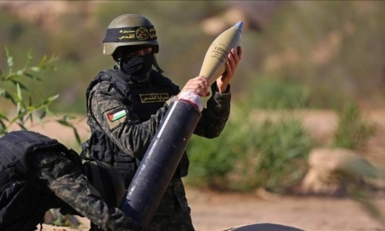 سرايا القدس تقصف تجمعات جنود العدو الصهيوني شمالي مدينة غزة