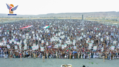 أبناء صعدة يحتشدون في 35 ساحة تأكيداً على الثبات مع غزة رغم أنف الأمريكي