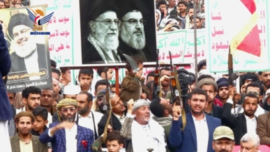 محافظة إب تشهد مسيرات حاشدة تحت شعار "محور واحد صف واحد في مواجهة الطغيان الأمريكي الإسرائيلي"