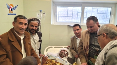 محافظ حجة يطمئن على صحة عضو الشعبة المدنية الأولى القاضي حمود هادي