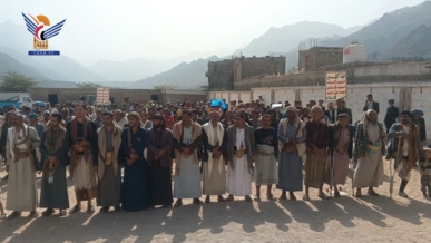 فعالية بمديرية بلاد الطعام بريمة بذكرى سنوية الشهيد الصماد