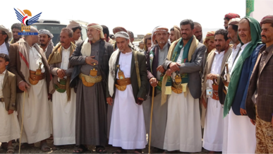 وقفة قبلية بمديرية بني الحارث في أمانة العاصمة دعماً للقضية الفلسطينية  