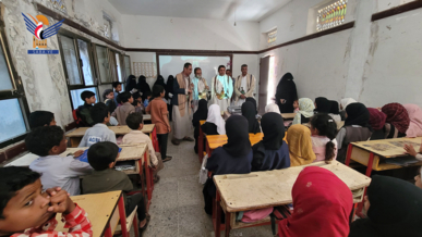 تفقد أنشطة الدورات الصيفية في مديرية مبين في حجة