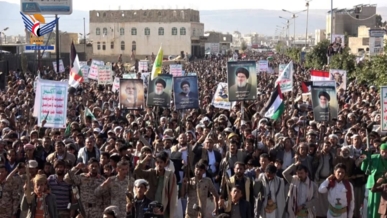 محافظة عمران تحتشد في 63 ساحة في مسيرات "جهاداً في سبيل الله ونصرة لغزة.. سنواجه كل الطواغيت"