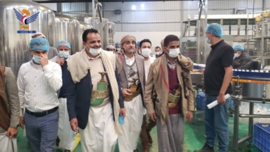 تفقد أوضاع المنطقة الصناعية بمديرية سنحان في محافظة صنعاء