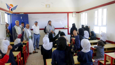 تفقد أنشطة الدورات الصيفية في مديريات المخادر وحبيش وريف إب