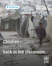 "أونروا": مئات الآلاف من أطفال غزة انقطعوا عن الدراسة النظامية منذ أكتوبر 2023