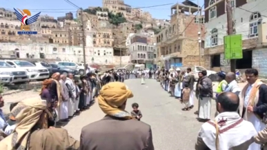 وقفات جماهيرية حاشدة بالمحويت تنديداً بالإساءة للقرآن ونصرةً لغزة وفلسطين