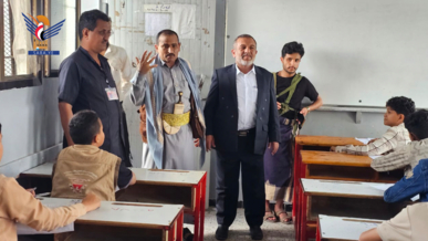  وكيل قطاع التعليم العالي يُدّشن اختبارات الشهادة الأساسية بالحديدة