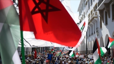 وقفة تضامنية في العاصمة المغربية تطالب بإعادة إعمار غزة 