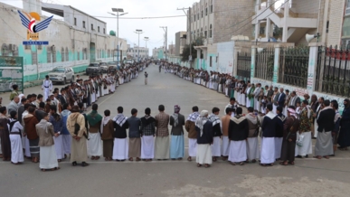 وقفات حاشدة بحجة تأكيدًا على ثبات الموقف المساند للشعب الفلسطيني والداعم لغزة