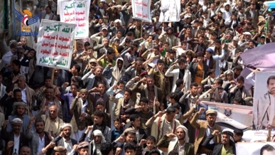 أبناء ريمة يحتشدون في 80 ساحة نصرة لغزة وتنديدا بمؤامرات العدو الصهيوني