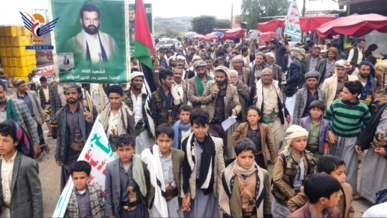  المحويت ..32مسيرة ووقفة تحت شعار " وفاء لدماء الشهداء .. مع غزة حتى النصر"