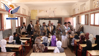 تفقد الدورات الصيفية في مديرية دمت بالضالع