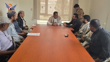 مناقشة التدخلات الإنسانية للصليب الأحمر بمحافظة البيضاء