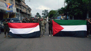  مسير شعبي وعسكري بمديريات أمانة العاصمة بذكرى المولد النبوي ونصرة الأقصى وغزة