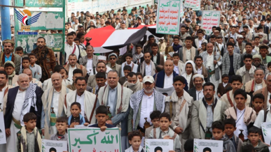 مسيرات حاشدة بحجة تؤكد الثبات مع فلسطين ولبنان وإيران والجهوزية لكل الخيارات