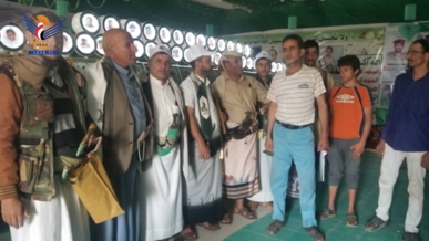 افتتاح معرض الصور وزيارة روضة الشهداء بمديرية الخبت بالمحويت