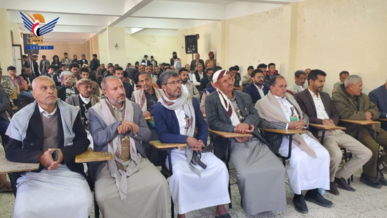 فعالية خطابية بالذكرى السنوية للشهيد الرئيس الصماد بمديرية السدة في إب