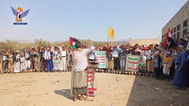 وقفات جماهيرية في حجة تأكيدًا على الجاهزية والوفاء لدماء الشهداء