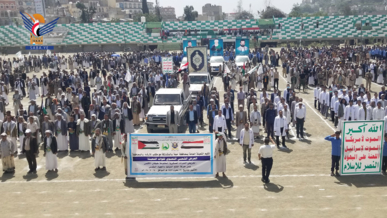 عرض شعبي لـ5 آلاف مقاتل من قوات التعبئة بحجة
