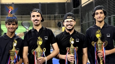  اختتام البطولة المفتوحة الأولى للبادل بصنعاء