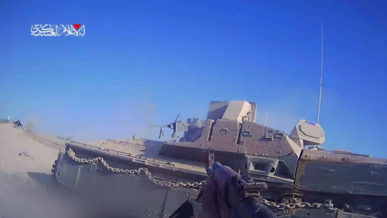 "القسام" تعرض مشاهداً من عملية استهدفت دبابة صهيونية وأدت لمصرع 4 جنود