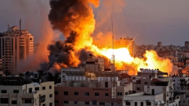 إصابة عدد من الفلسطينيين في غارة للعدو الصهيوني على مدينة غزة