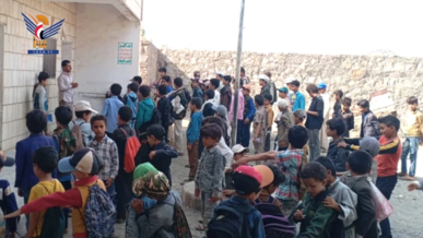 حملة توعوية زراعية في مدارس مديرية حفاش بالمحويت