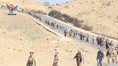 مسير لخريجي دورات "طوفان الأقصى" في عزلة الرونة مديرية بني حشيش