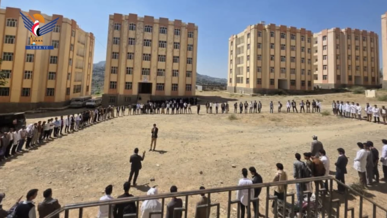 مسيرة ووقفة في جامعة حجة وفاءً لدماء الشهداء مسيرة ووقفة في جامعة حجة وفاءً لدماء الشهداء