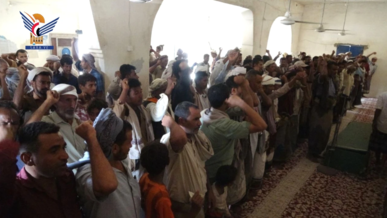 تشييع جثمان الشهيد علي مشعف بمديرية الزيدية في الحديدة