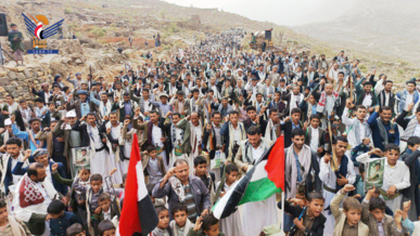 265 مسيرة حاشدة بحجة ​تحت شعار "مستمرون في نصرة غزة ومواجهة الاستباحة الصهيونية للأمة"