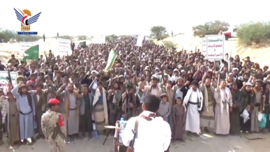 مسيرات حاشدة بمأرب تحت شعار "مولد نبي الهدى.. دعوة لنصرة غزة والأقصى"