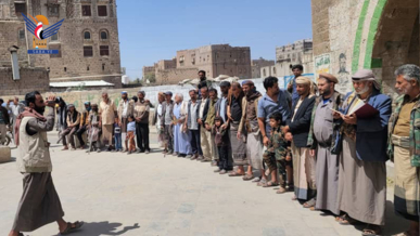 البيضاء.. وقفة قبلية لأبناء مربع القلعة بمدينة رداع إعلاناً للنفير والبراءة من الخونة