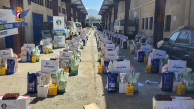 مؤسسة حيدرة المتحدة تُدّشن توزيع 200 سلة غذائية للأيتام