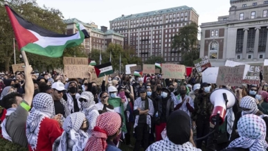 طلاب الجامعات في بنغلاديش يطلقون حملة تظاهرات تضامنا مع فلسطين