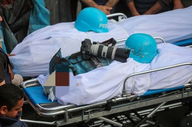 استشهاد 34 صحفيًّا فلسطينياً منذ بدء العدوان الصهيوني على غزة