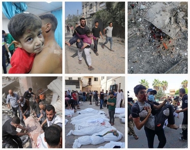 عشرات الشهداء والجرحى الفلسطينيين في مجزرة جديدة بدير البلح وسط قطاع غزة