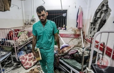 العدو يأمر الفلسطينيين والنازحين بالمغادرة حي الرمال ومستشفى الشفاء لجنوب غزة