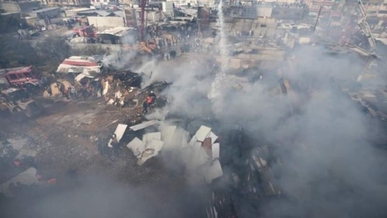 ارتفاع ضحايا حريق في سوق بغزة إلى 14 شهيدا