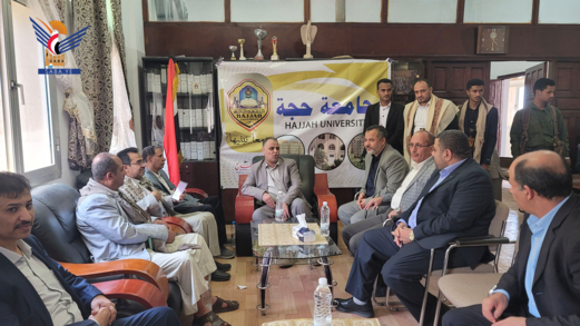 الصوفي يطلع على مستوى الانضباط بجامعة حجة وهيئة الجمهوري وعدد من المكاتب