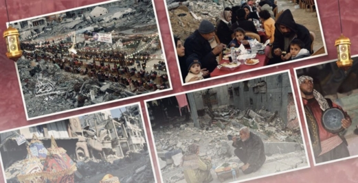 فوق أطلال الدمار تقف غزة شامخة رغم جراحها فوق أطلال الدمار تقف غزة شامخة رغم جراحها