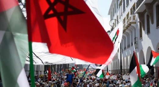 عشرات المغاربة ينفذون وقفة تضامنية مع الأسرى الفلسطينيين وغزة