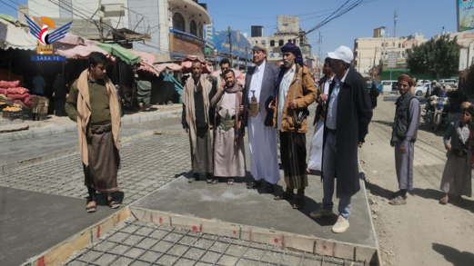 أمين العاصمة يطلّع على العمل بمشروعي جسر سطحي وترميم الشوارع في معين 