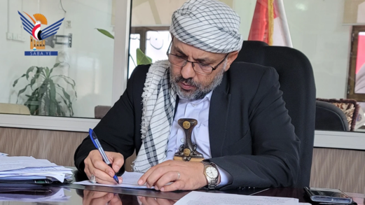 رئيس المؤسسة العامة للطرق يهنئ قائد الثورة والرئيس المشاط بحلول شهر رمضان