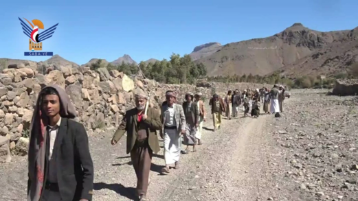 صنعاء.. مسير راجل ووقفة لخريجي دورات "طوفان الأقصى" في عزلة قروى بجحانة